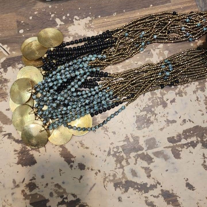 Halskette Eternity Spiral Türkis