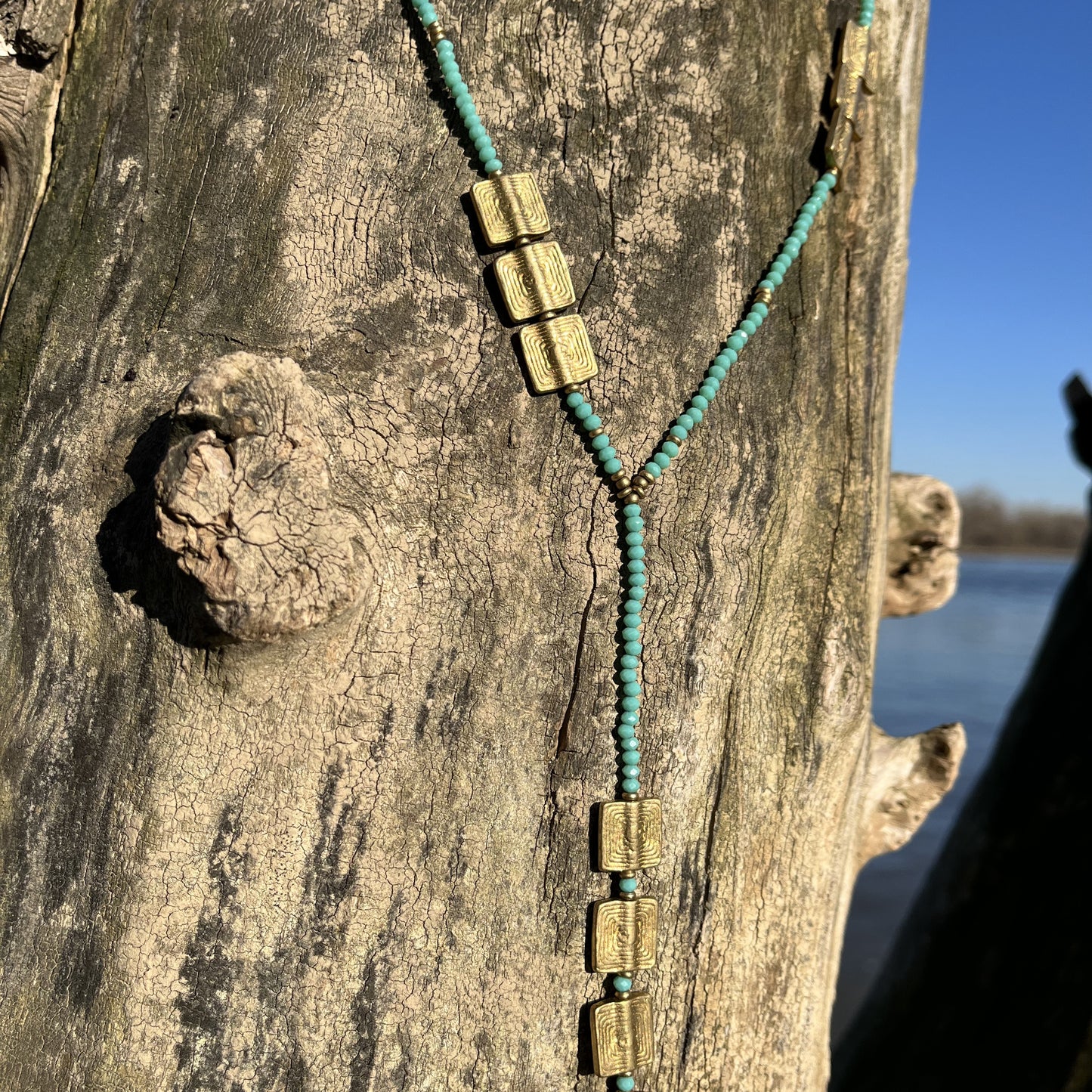 Halskette Earth Square