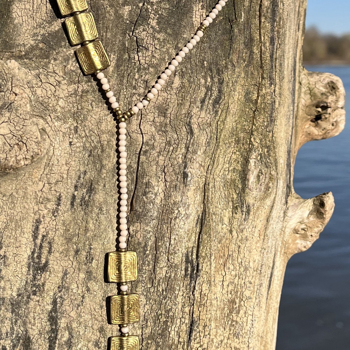 Halskette Earth Square