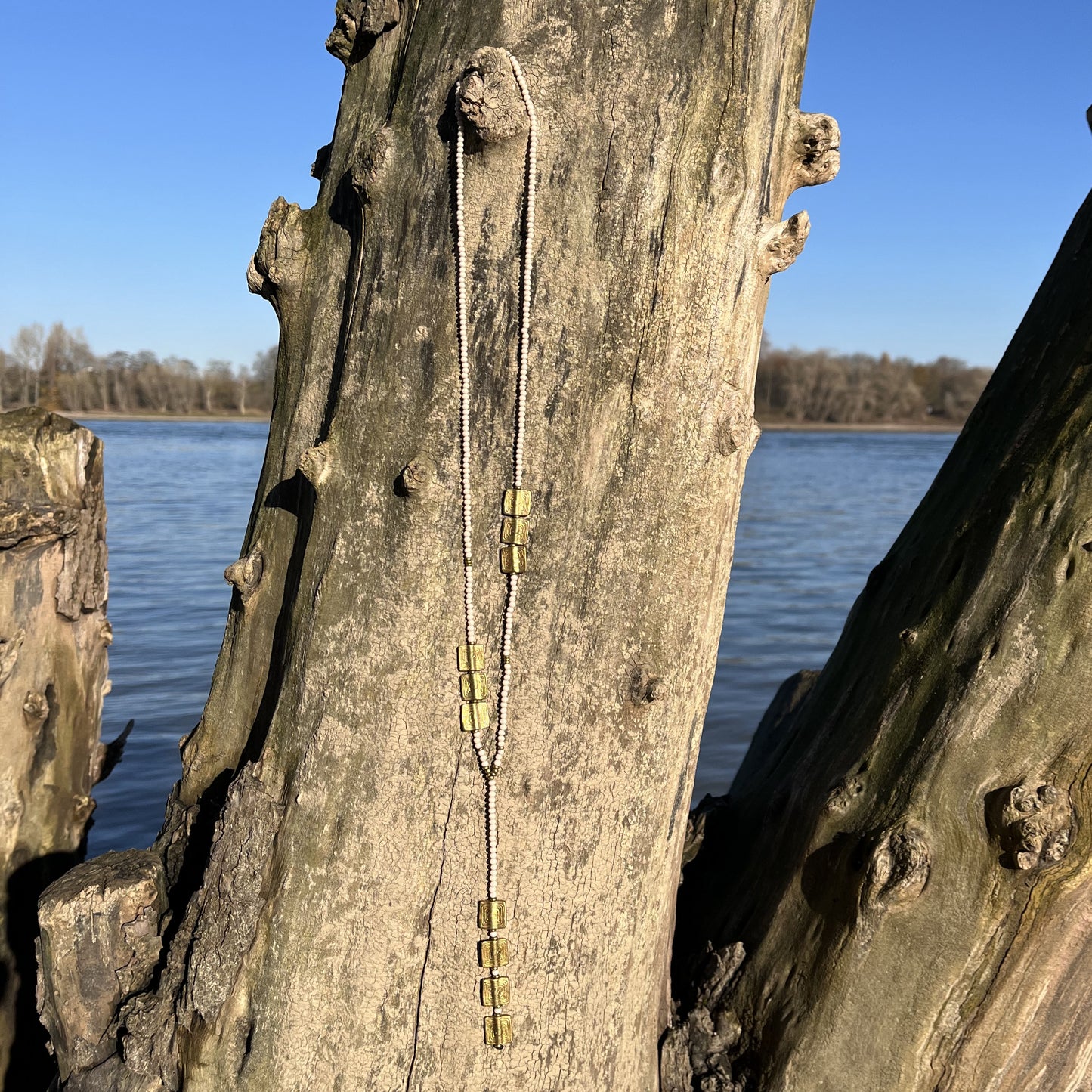 Halskette Earth Square