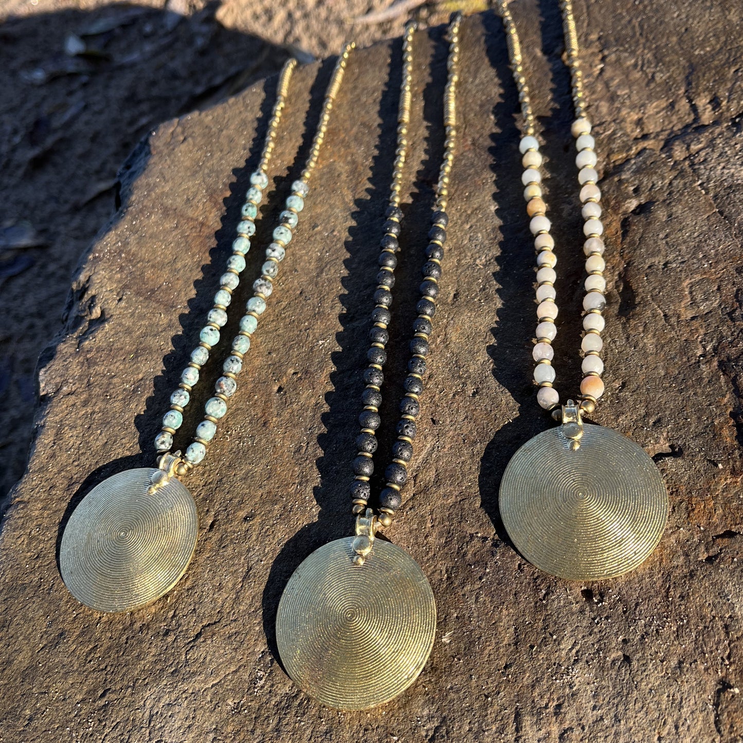 Halskette Eternity Spiral Amazonite