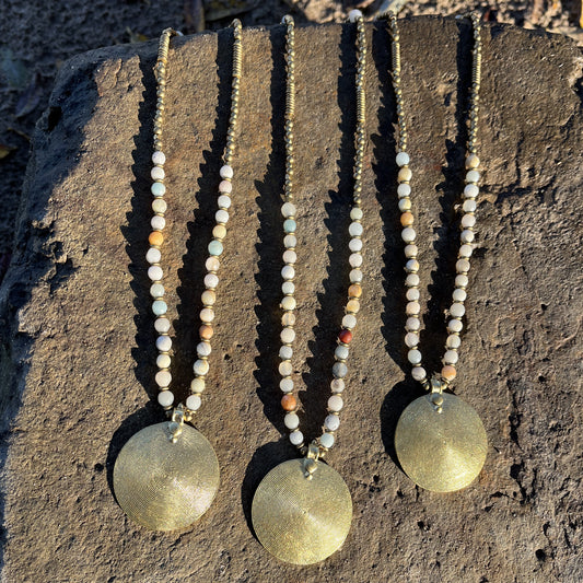 Halskette Eternity Spiral Amazonite