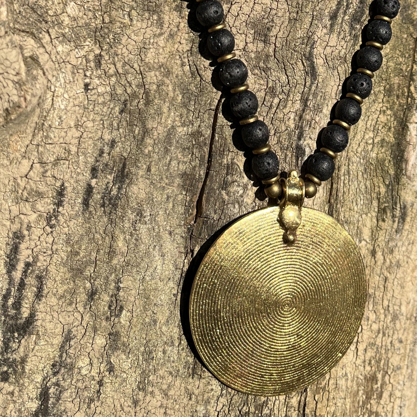 Halskette Eternity Spiral Lava